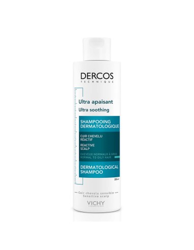 Vichy Dercos Izuzetno smirujući šampon za osjetljivo vlasište, normalna do masna kosa
