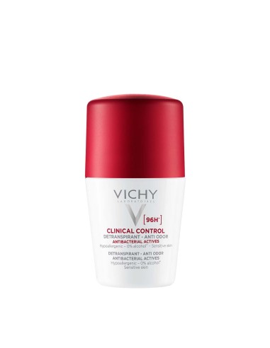 Vichy Deodorant Clinical Control Roll-on dezodorans protiv neugodnih mirisa do 96h (bijeli)