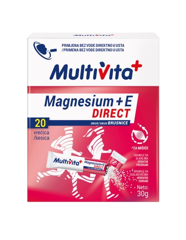 Multivita Magnesium + E direct vrećice