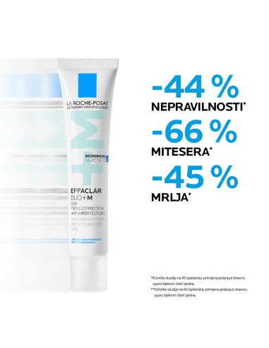 La Roche-Posay EFFACLAR DUO+M Trostruka korektivna njega protiv nepravilnosti masne kože i začepljenih pora