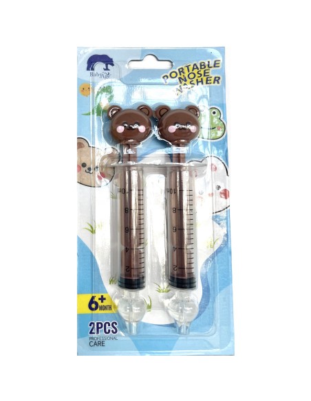 Šprica Medo s patentiranim nastavkom za nježno i sigurno čišćenje dječjih nosića