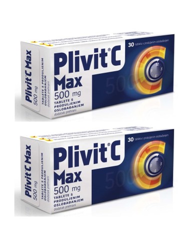 Plivit C Max 500mg tablete 1+1 PROMO