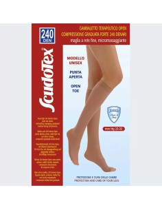 Scudotex Preventivne kompresivne dokoljenke 240 DEN otvoreni prsti 834