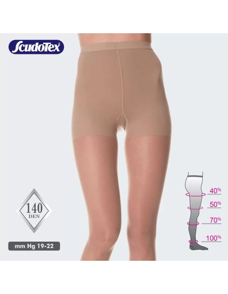 Scudotex Preventine kompresivne hulahop čarape 140 DEN otvoreni prsti 593