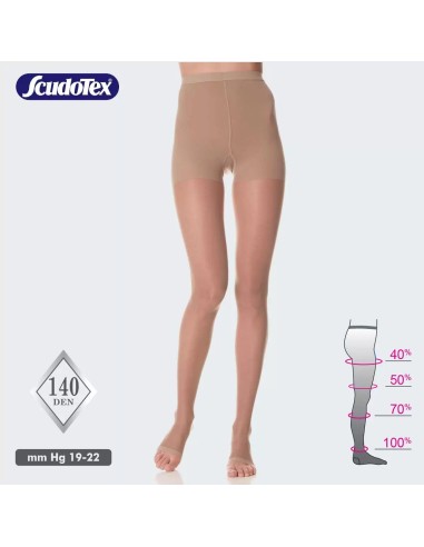 Scudotex Preventine kompresivne hulahop čarape 140 DEN otvoreni prsti 593