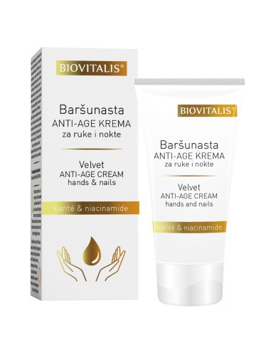 Biovitalis Baršunasta Anti-age krema za ruke i nokte