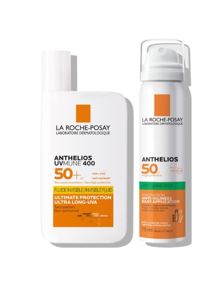 La Roche-Posay Anthelios Duo za zaštitu od sunca; Ujutro + ponovno nanošenje La Roche-Posay Anthelios Duo za zaštitu od sunca; Ujutro + ponovno nanošenje
