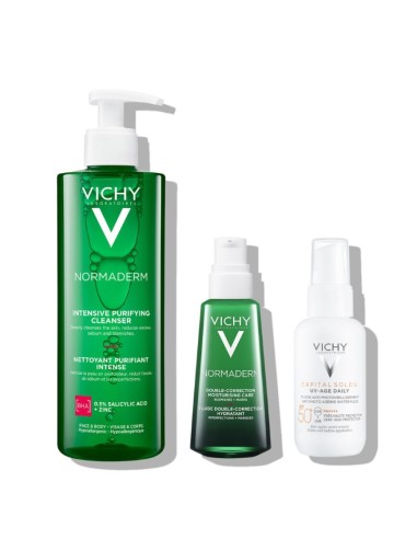 Vichy NORMADERM Protokol za masnu i aknama sklonu kožu u odrasloj dobi (čišćenje, njega)