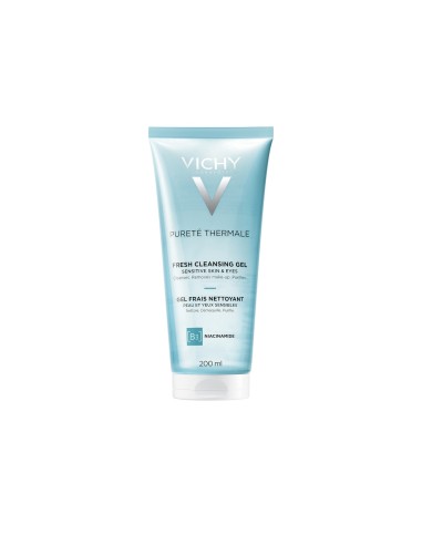Vichy Purete Thermale Svježi gel za čišćenje osjetljive kože lica