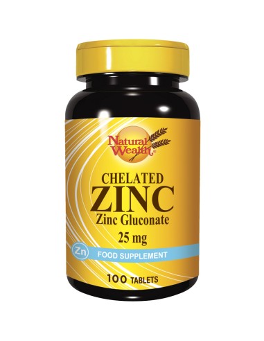 Natural Wealth Kelatirani Cink 25 mg tablete