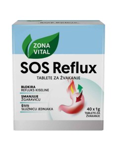 Zona Vital SOS Reflux tablete za žvakanje