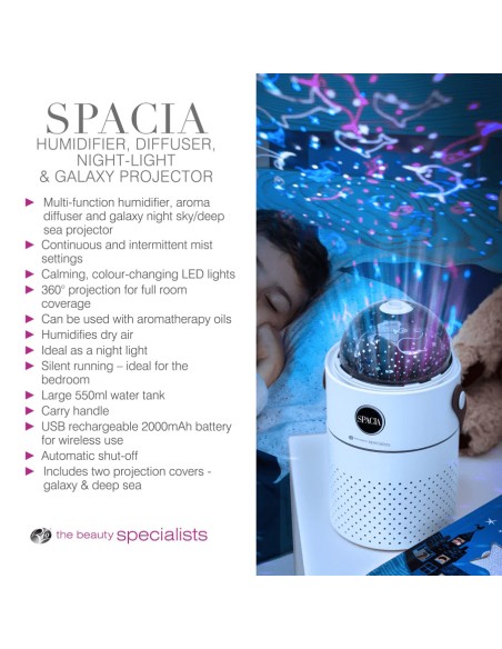 Rio Spacia aroma difuzor, ovlaživač zraka i noćno svjetlo Rio Spacia aroma difuzor, ovlaživač zraka i noćno svjetlo