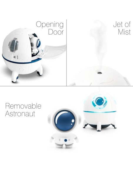 Rio Spaceship aroma difuzor, ovlaživač zraka i noćno svjetlo Rio Spaceship aroma difuzor, ovlaživač zraka i noćno svjetlo