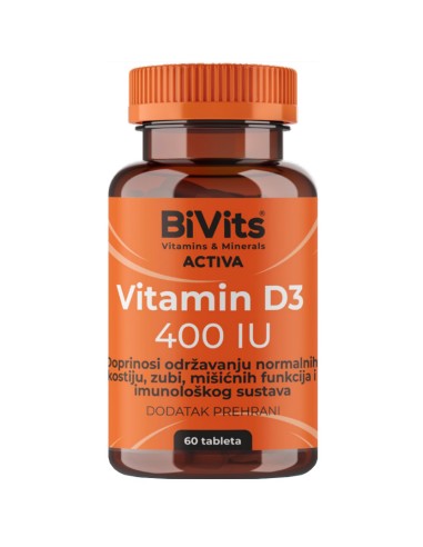 Abela BiVits Activa Vitamin D3 400 IU tablete