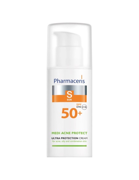 Pharmaceris S Medi Acne protect zaštitna krema PF50+ za mješovitu i masnu kožu sklonu aknama