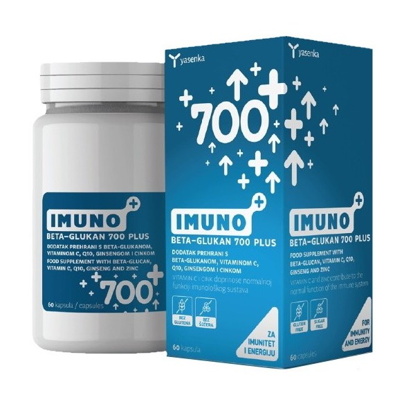 Yasenka Imuno Plus Beta-glukan 700 Plus kapsule