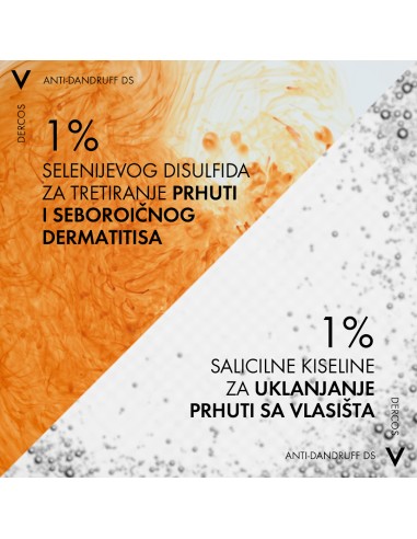 Vichy Dercos Šampon protiv prhuti za normalnu/masnu kosu 200 ml