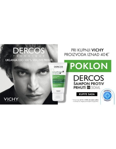 Vichy Dercos Šampon protiv prhuti za normalnu/masnu kosu 100 ml POKLON uz Vichy proizvode iznad 40€