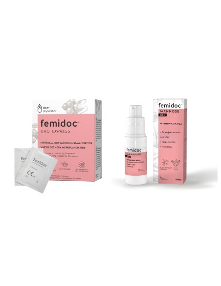 Femidoc Uro Express vrećice + Femidoc Manoza intimni gel Promo pakiranje