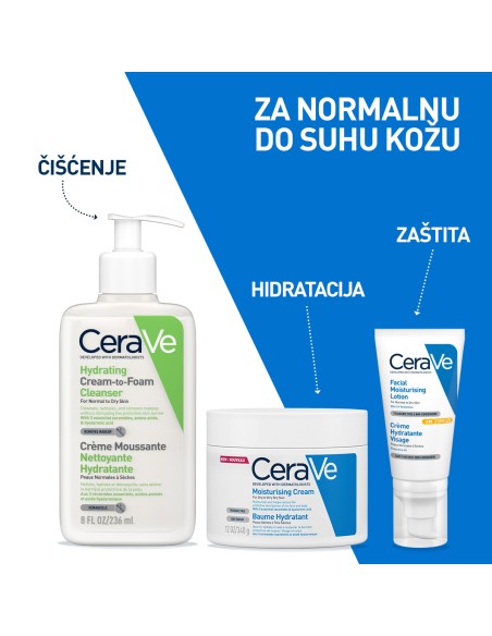 CeraVe Hidratantna kremasto-pjenušava emulzija za čišćenje