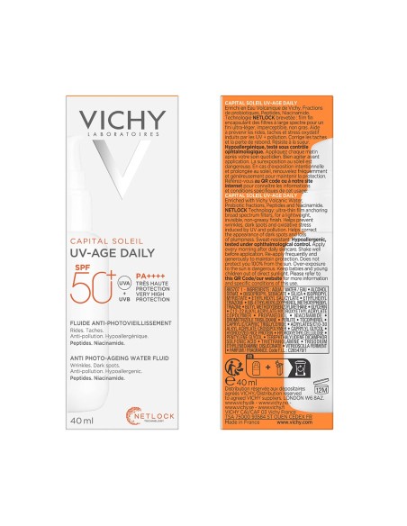 Vichy Capital Soleil UV-Age Daily Vodeni fluid za zaštitu od sunca protiv fotostarenja SPF50+