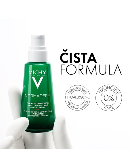 Vichy Normaderm Phytosolution Hidratacijska njega s dvostrukim ucinkom za masnu kožu sklonu aknama i nepravilnostima