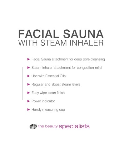 Rio Facial sauna + Stem inhaler Rio Facial sauna + Stem inhaler