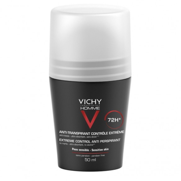 Vichy Homme Antiperspirant roll-on za zaštitu od znojenja do 72h Vichy Homme Antiperspirant roll-on za zaštitu od znojenja do 72h