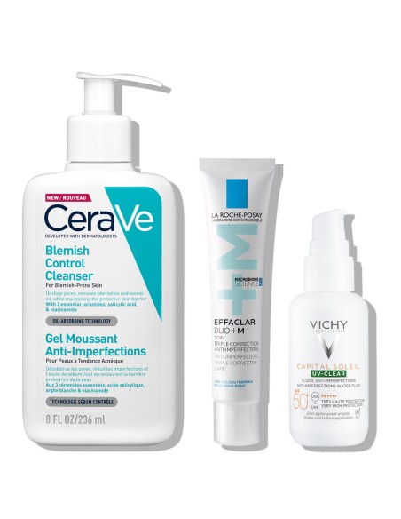 Rutina protiv nepravilnosti - La Roche Posay Effaclar + CeraVe Blemisc Control + Vichy Capital Soleil