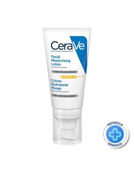 CeraVe Hidratantna njega za lice za normalnu do suhu kožu SPF50 CeraVe Hidratantna njega za lice za normalnu do suhu kožu SPF50
