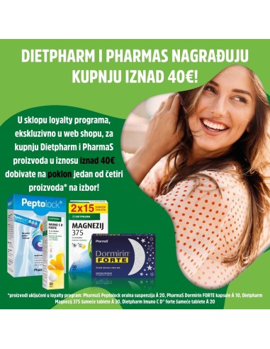 Dietpharm i PharmaS poklon iznad 40 € - u napomeni napišite što od ponuđenog ste izabrali
