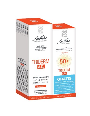 Bionike Triderm A.D. Emollient Cream + Bionike Triderm A.D. SUN SPF 50+ Krema Promo pakiranje