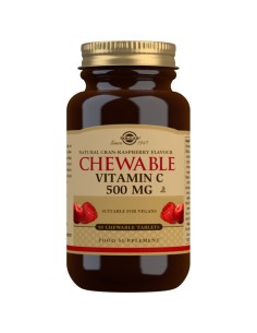 Solgar Vitamin C 500 Brusnica-malina tablete za žvakanje