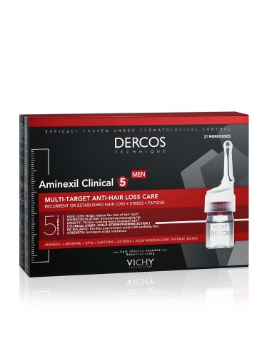 Vichy Dercos Aminexil Clinical 5 Ampule protiv opadanja kose za muškarce