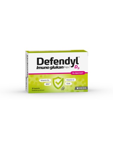 Medis Defendyl Imunoglukan P4H kapsule s vitaminom D3
