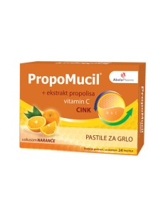 Herbiko Propomucil pastile naranča za grlo