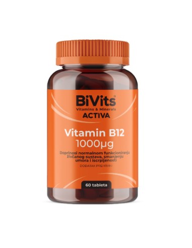 Abela BiVits Activa Vitamin B12 1000 µg tablete