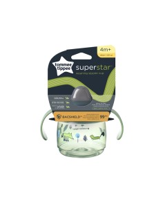 Tommee Tippee Superstar prva šalica 4+ zelena