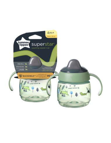 Tommee Tippee Superstar prva šalica 4+ zelena Tommee Tippee Superstar prva šalica 4+ zelena