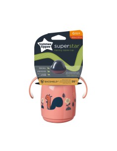 Tommee Tippee Superstar šalica s usnikom 6+ losos