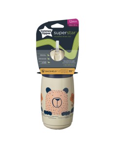 Tommee Tippee Superstar Insulated Termo čaša sa slamkom Bež