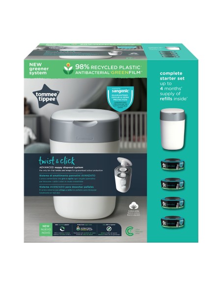 Tommee Tippee Sangenic Twist and Click Spremnik za odlaganje iskorištenih pelena + 4 kazete Tommee Tippee Sangenic Twist and Click Spremnik za odlaganje iskorištenih pelena + 4 kazete