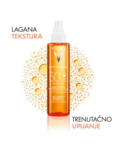 Vichy Capital Soleil Zaštitno ulje za lice, tijelo i vrhove kose SPF50+ Vichy Capital Soleil Zaštitno ulje za lice, tijelo i vrhove kose SPF50+