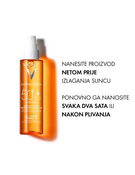 Vichy Capital Soleil Zaštitno ulje za lice, tijelo i vrhove kose SPF50+ Vichy Capital Soleil Zaštitno ulje za lice, tijelo i vrhove kose SPF50+