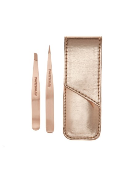Tweezerman Rose Gold Petite Tweeze Set mikro mini pinceta Rose gold  (kosi i špicasti vrh) Tweezerman Rose Gold Petite Tweeze Set mikro mini pinceta Rose gold  (kosi i špicasti vrh)