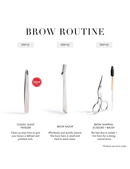 Tweezerman Brow Shaping Scissors & Brush Set za obrve (škarice za oblikovanje obrva i četkica) Tweezerman Brow Shaping Scissors & Brush Set za obrve (škarice za oblikovanje obrva i četkica)