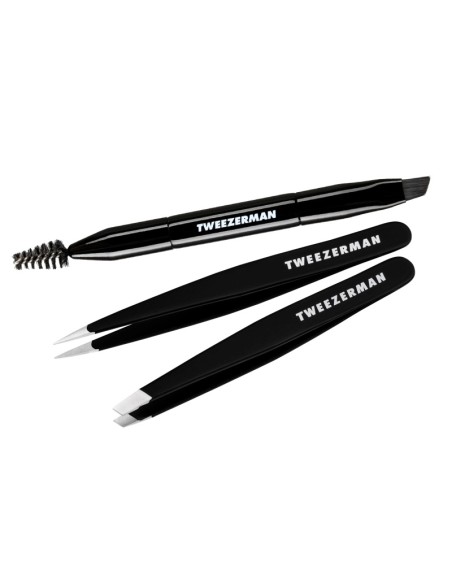Tweezerman Brow Shaping Set za obrve (pinceta kosi vrh, pinceta špicasti vrh, četkica) Tweezerman Brow Shaping Set za obrve (pinceta kosi vrh, pinceta špicasti vrh, četkica)