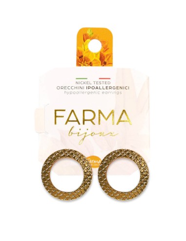 Farma Bijoux Hipoalergene naušnice Hoops Snake, 20 mm