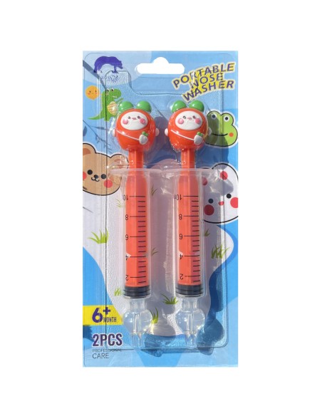 Šprica Mrkvica s patentiranim nastavkom za nježno i sigurno čišćenje dječjih nosića