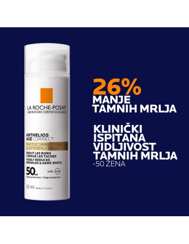 La Roche-Posay ANTHELIOS Age Correct SPF50 Svakodnevna zaštita protiv znakova starenja La Roche-Posay ANTHELIOS Age Correct SPF50 Svakodnevna zaštita protiv znakova starenja
